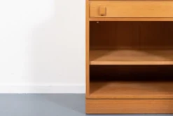 Swedish vintage bar cabinet in two parts in oak from the 1970s