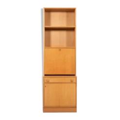 Swedish vintage bar cabinet in two parts in oak from the 1970s