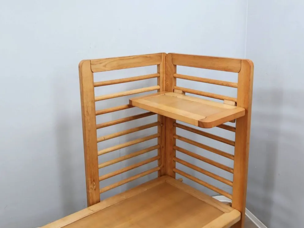 Système de banquette-lit et de rangement multifonctionnel de design italien des années 1970