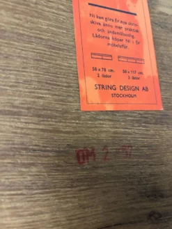 Système de mur en fil Strinning Nisse vintage des années 1960