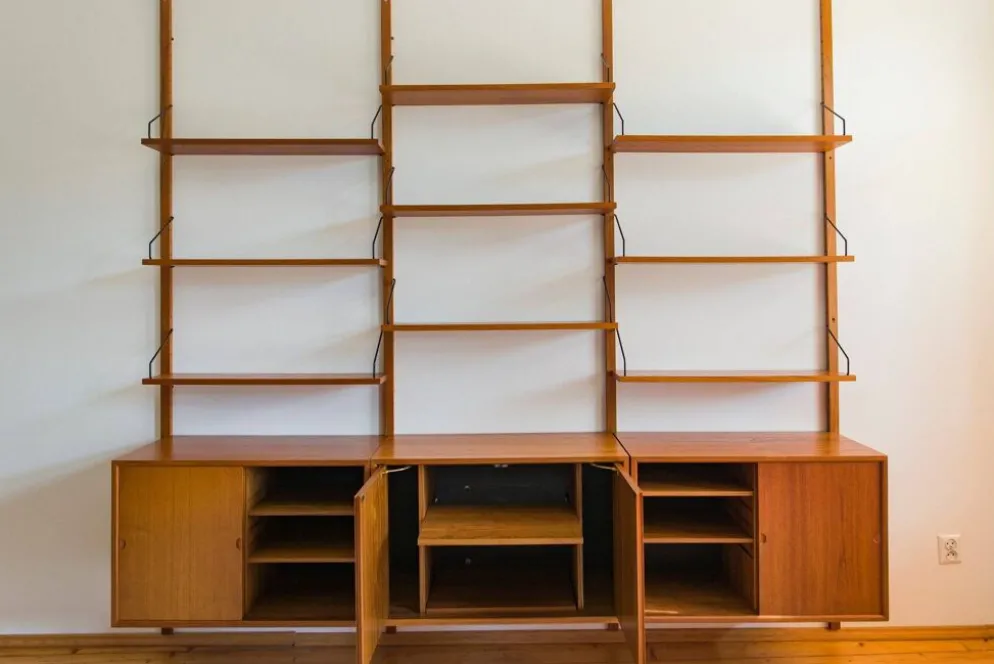 Système de rangement mural modulaire par Poul Cadovius pour Cado, années 1960