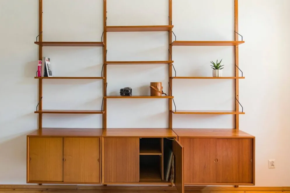 Système de rangement mural modulaire par Poul Cadovius pour Cado, années 1960