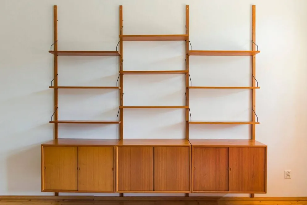 Système de rangement mural modulaire par Poul Cadovius pour Cado, années 1960