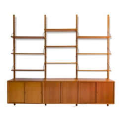 Système de rangement mural modulaire par Poul Cadovius pour Cado, années 1960