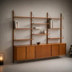 Système de rangement mural modulaire par Poul Cadovius pour Cado, années 1960