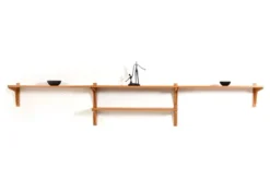 Système d'étagères en chêne par HG Furniture Danemark, années 1960