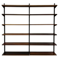 Système d'étagères en palissandre par Kai Kristiansen pour Feldballes