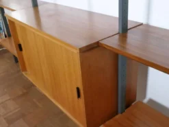 Système d'étagères modulaires en teck de style Mid-Century par Olof Pira, Suède, années 1960