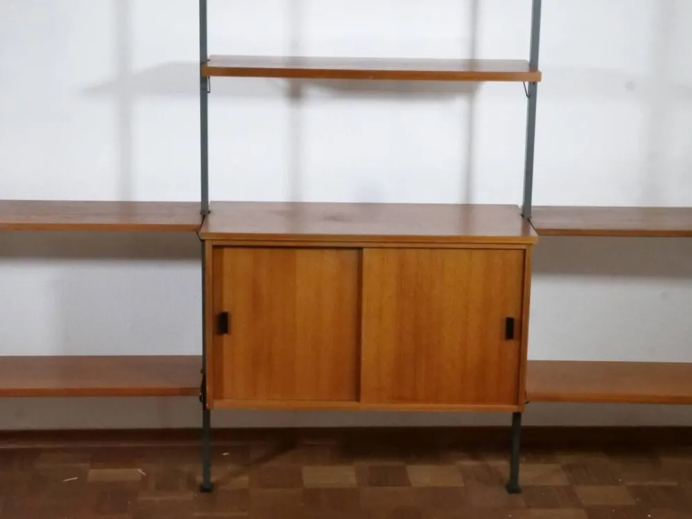 Système d'étagères modulaires en teck de style Mid-Century par Olof Pira, Suède, années 1960