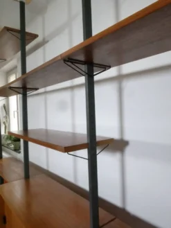 Système d'étagères modulaires en teck de style Mid-Century par Olof Pira, Suède, années 1960