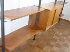 Système d'étagères modulaires en teck de style Mid-Century par Olof Pira, Suède, années 1960