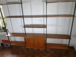 Système d'étagères modulaires en teck de style Mid-Century par Olof Pira, Suède, années 1960