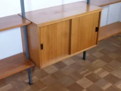 Système d'étagères modulaires en teck de style Mid-Century par Olof Pira, Suède, années 1960