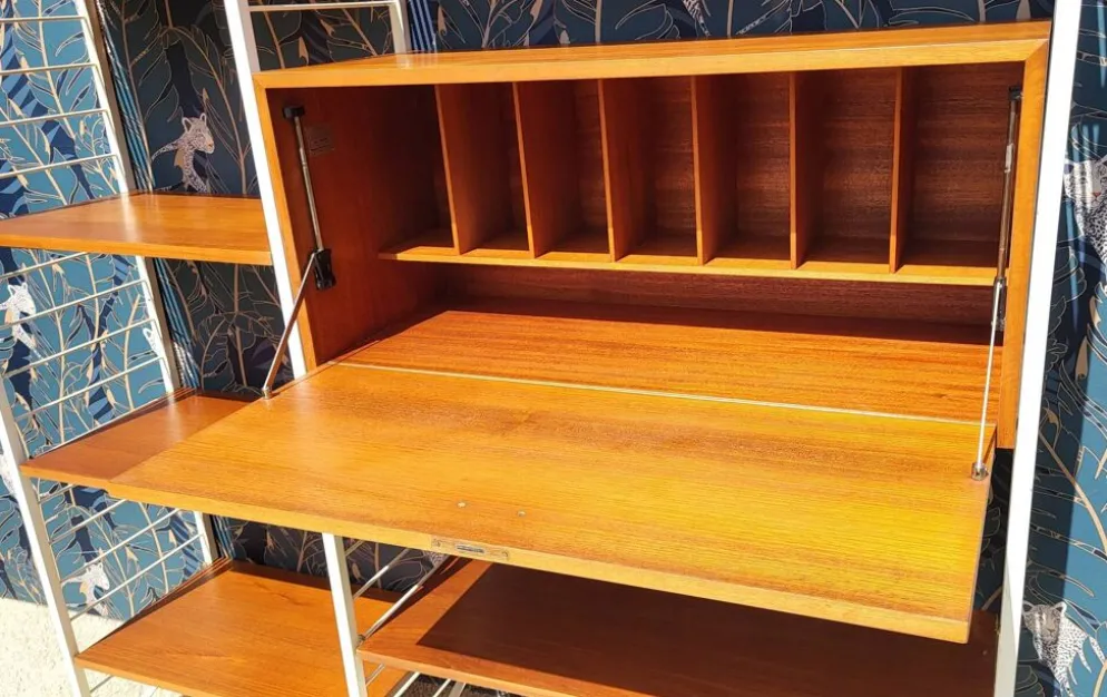 Système modulable Ladderax • Bureau Staples • Robert Heal, Londres, c.1960
