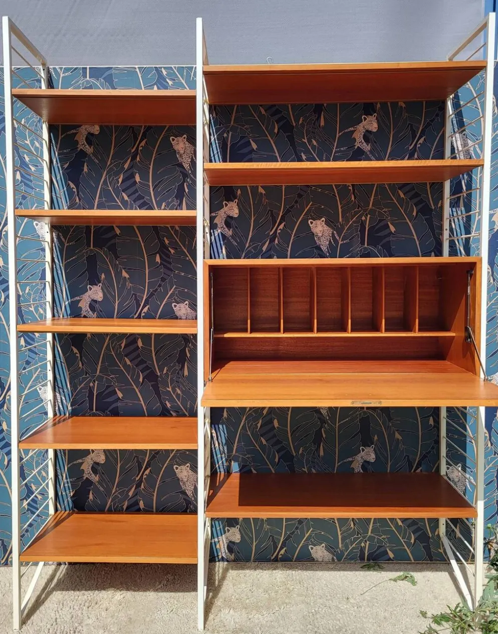 Système modulable Ladderax • Bureau Staples • Robert Heal, Londres, c.1960