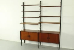Système Mural Modulable en Teck par Louis van Teeffelen pour WéBé, 1955