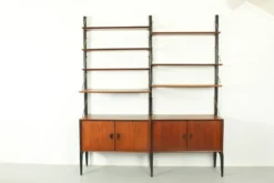 Système Mural Modulable en Teck par Louis van Teeffelen pour WéBé, 1955