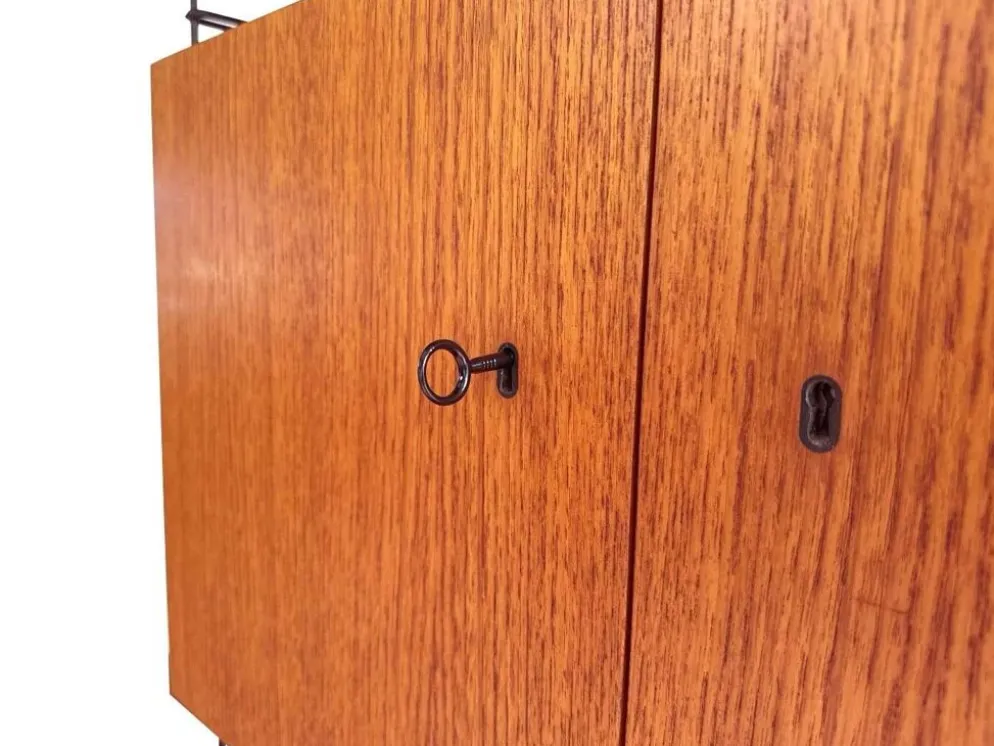 Système mural vintage en teck par Musterring – design modulaire