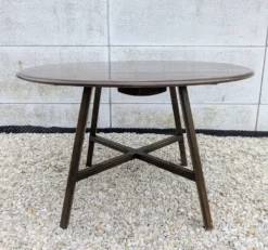 Table À Abattants Ercol 377 Orme Massif Vintage 1960 Design Ercolani