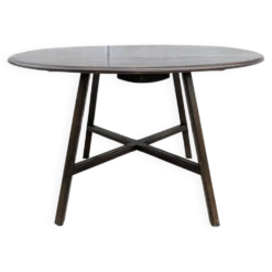 Table À Abattants Ercol 377 Orme Massif Vintage 1960 Design Ercolani