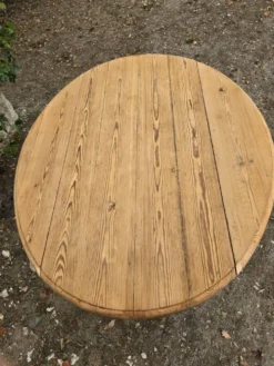 Table à abattants pliable en bois massif brut