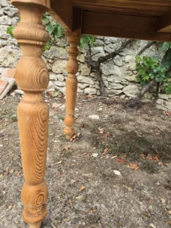 Table à abattants pliable en bois massif brut