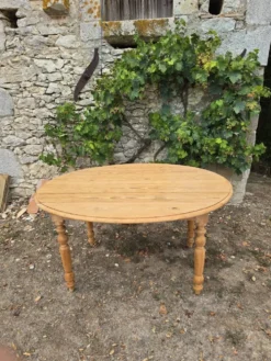 Table à abattants pliable en bois massif brut