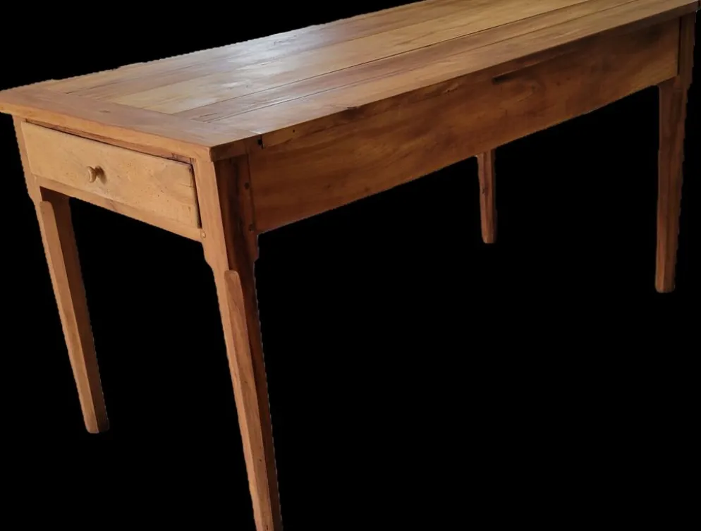 Table ancienne de ferme bois massif noyer