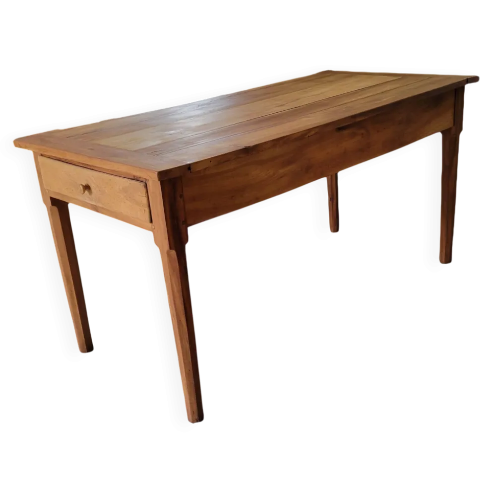 Table ancienne de ferme bois massif noyer