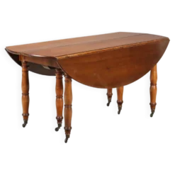 Table ancienne extensible en noyer, Italie, XIXe siècle