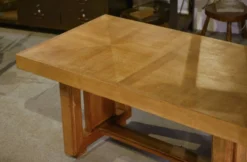 Table art déco en chêne par Léon et Maurice Jallot 1940’s