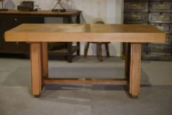Table art déco en chêne par Léon et Maurice Jallot 1940’s