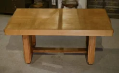 Table art déco en chêne par Léon et Maurice Jallot 1940’s