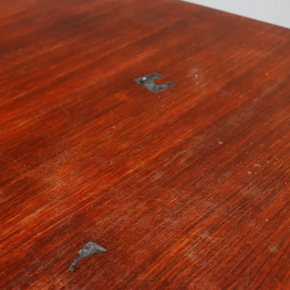Table Art déco en palissandre et loupe de thuya