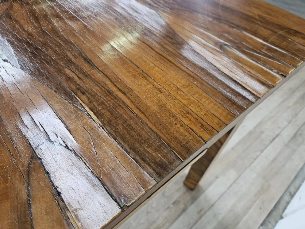 Table Art Déco extensible en racine d'olive