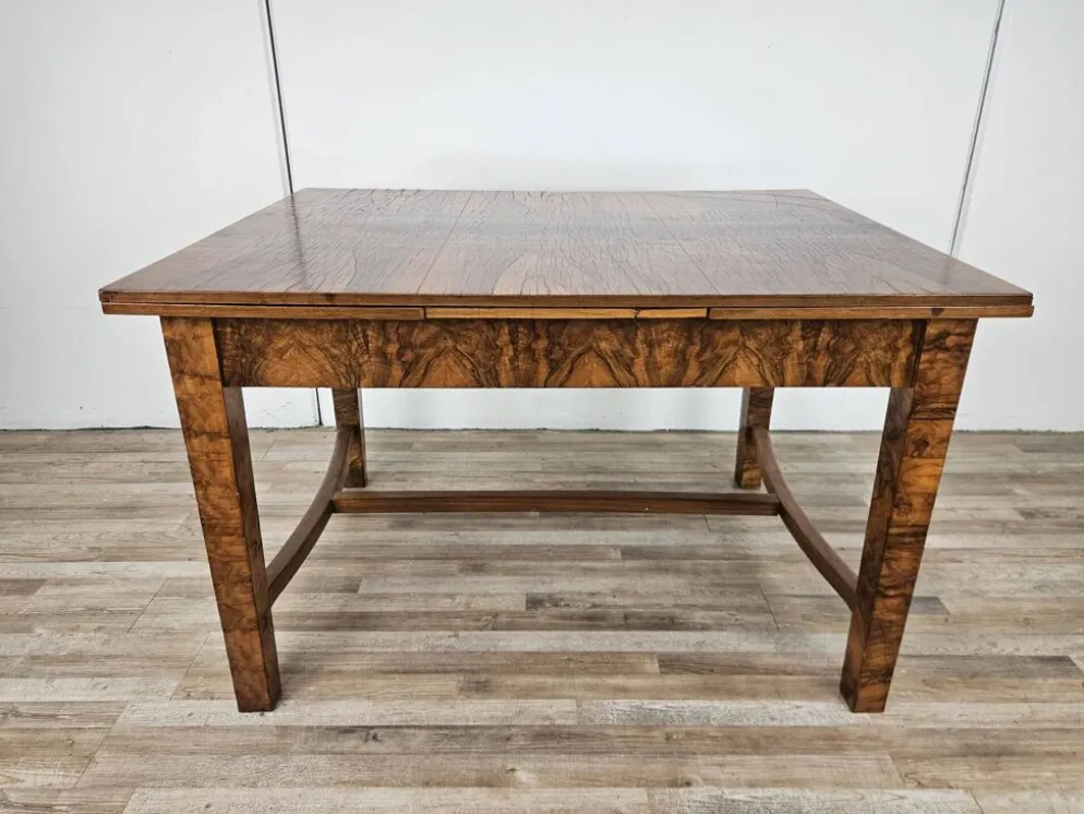 Table Art Déco extensible en racine d'olive