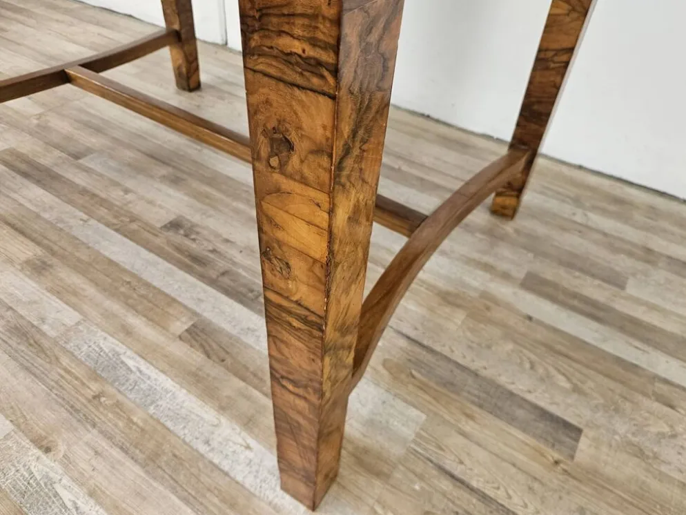 Table Art Déco extensible en racine d'olive