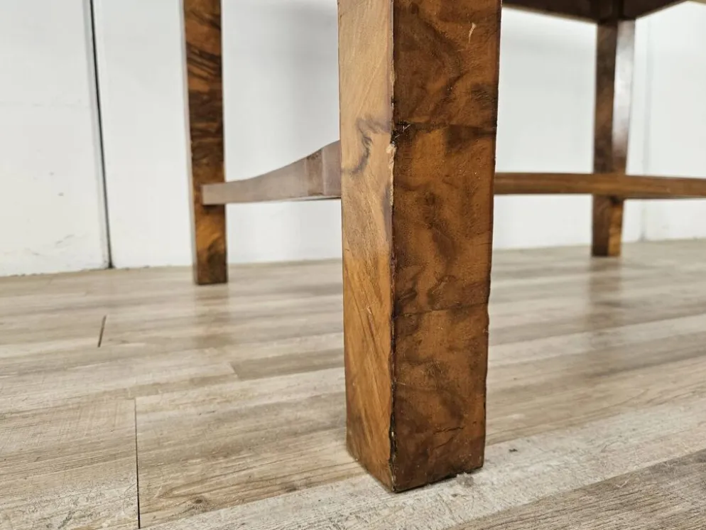 Table Art Déco extensible en racine d'olive