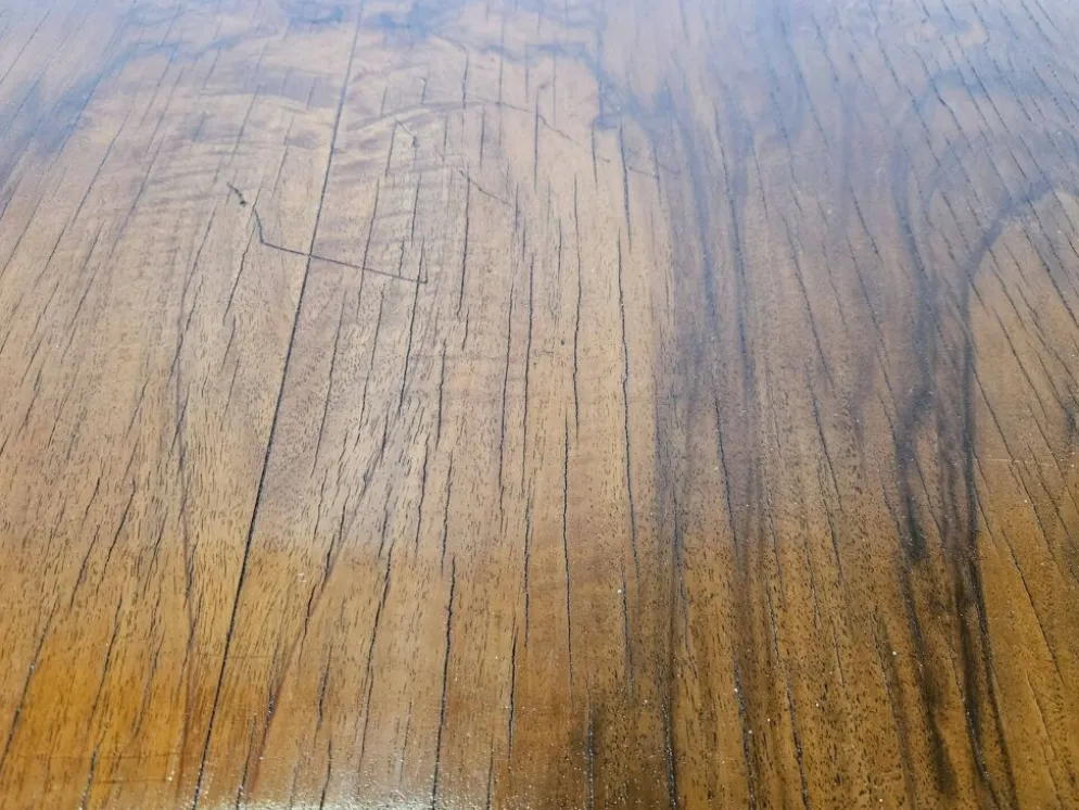 Table Art Déco extensible en racine d'olive