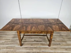 Table Art Déco extensible en racine d'olive