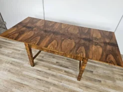 Table Art Déco extensible en racine d'olive