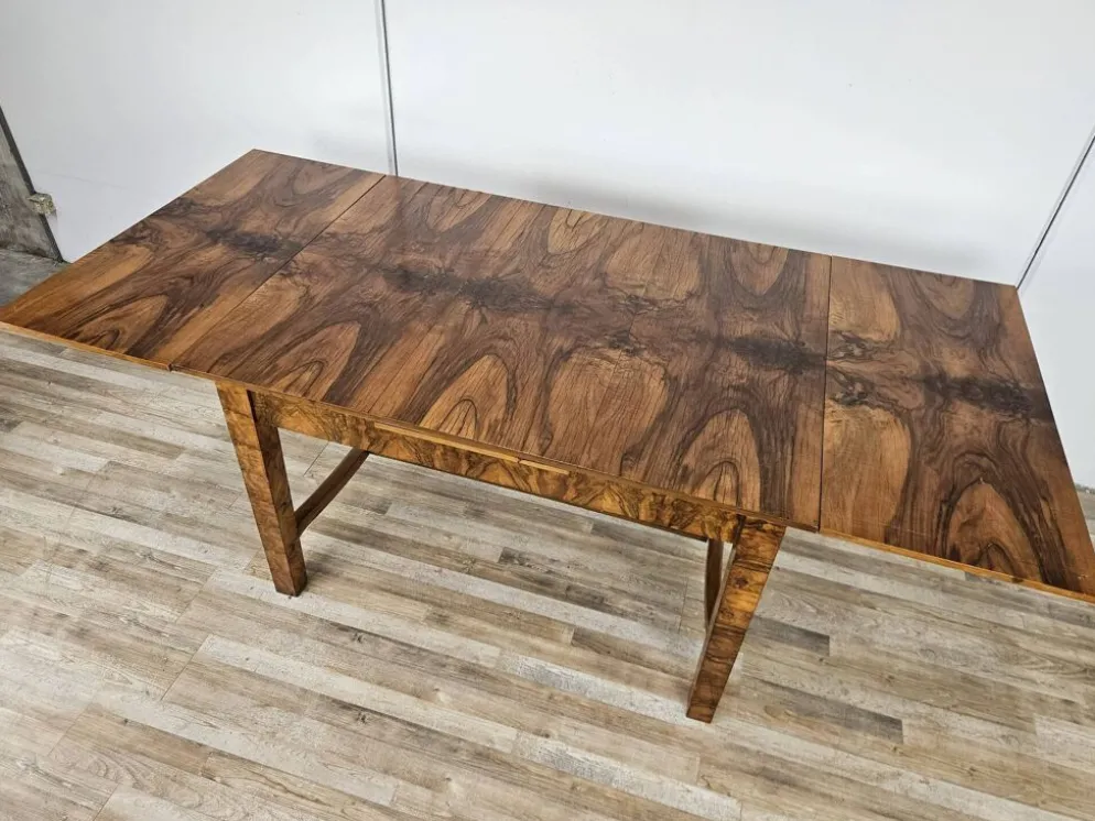 Table Art Déco extensible en racine d'olive