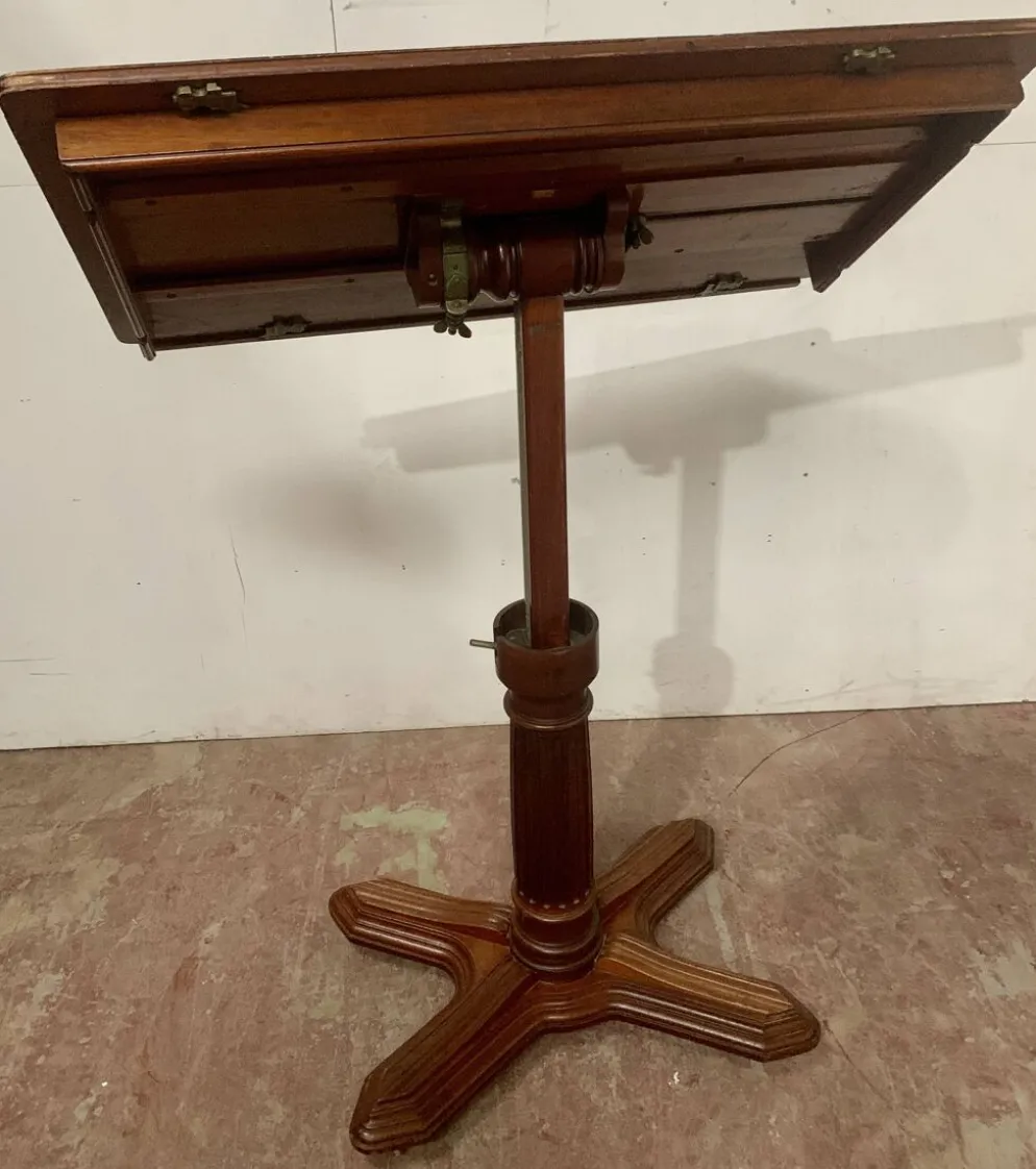 Table a systeme Louis Philippe en acajou XIX siècle