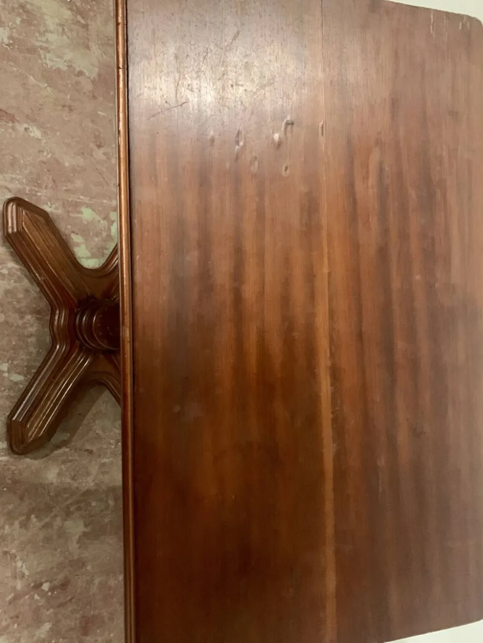Table a systeme Louis Philippe en acajou XIX siècle