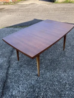 Table avec rallonges en teck, style scandinave, édition eros, vers 1960, dimensions 227x 90 cm