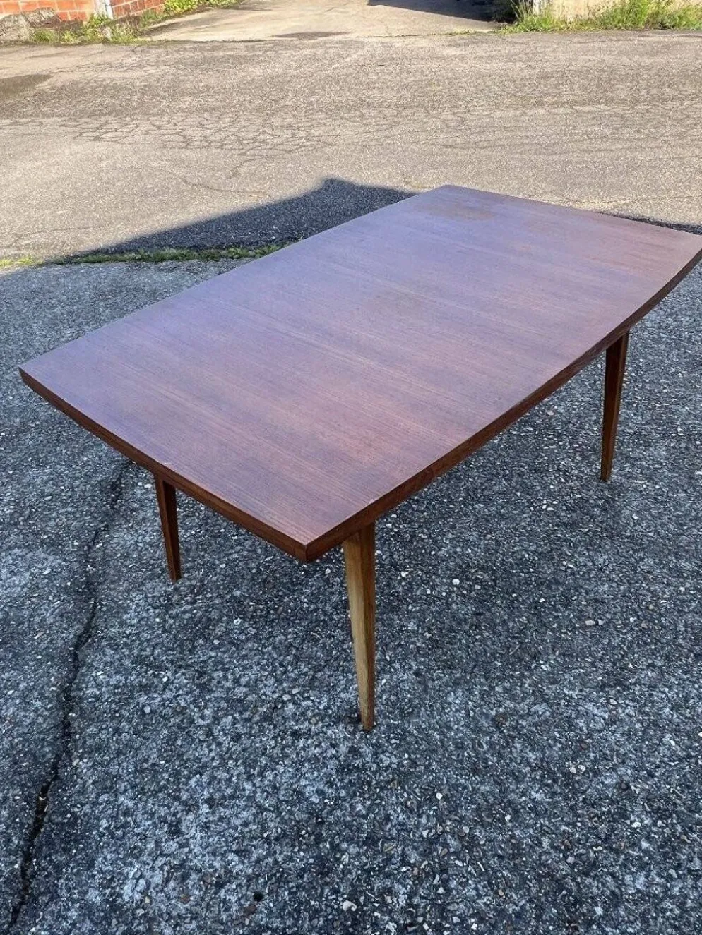 Table avec rallonges en teck, style scandinave, édition eros, vers 1960, dimensions 227x 90 cm
