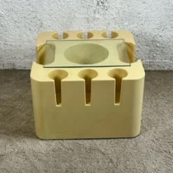 Table Bacco Artemide 60s, Sergio Mazza design - Vintage Plastic Age Mobile Bar Made in Italy