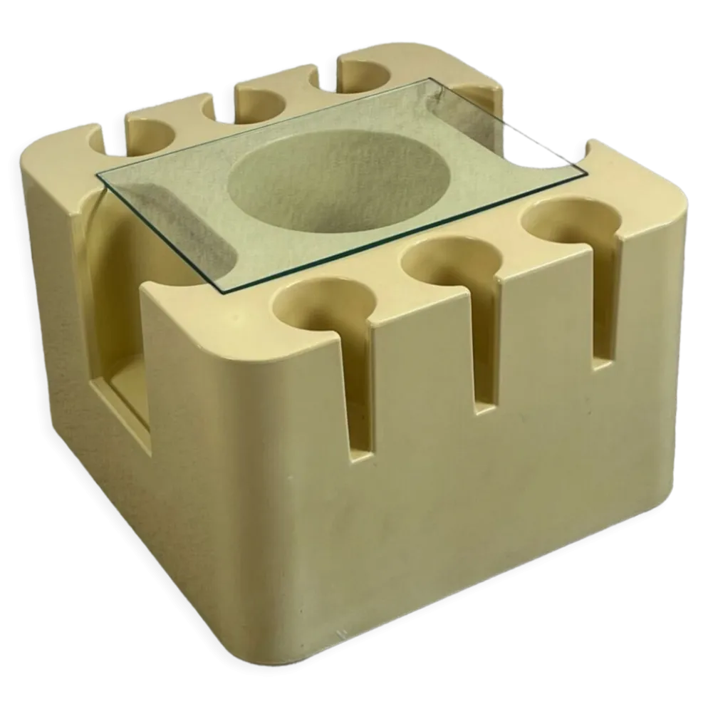 Table Bacco Artemide 60s, Sergio Mazza design - Vintage Plastic Age Mobile Bar Made in Italy