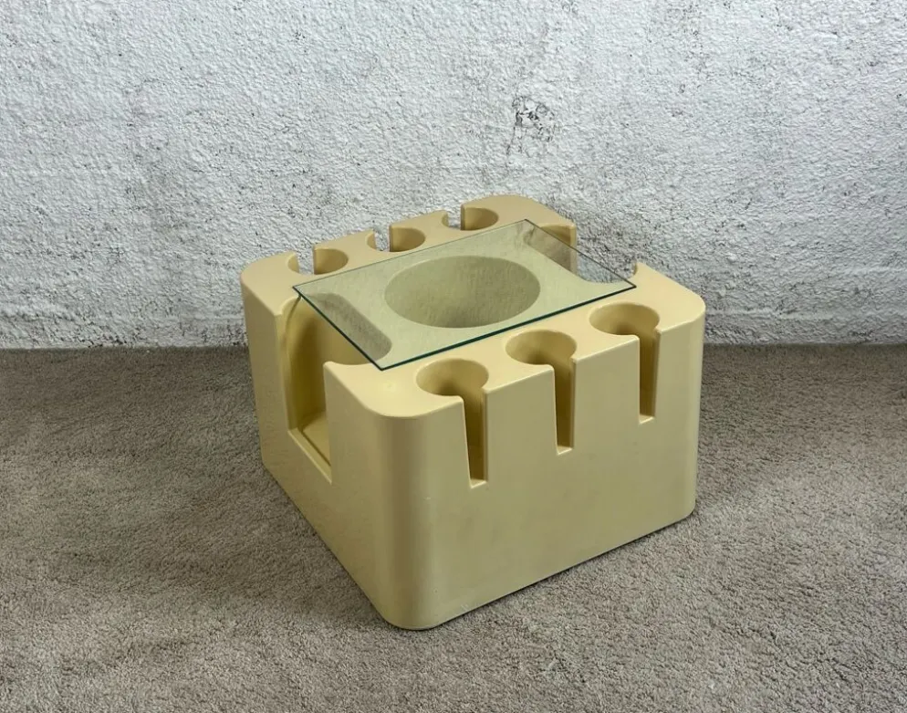 Table Bacco Artemide 60s, Sergio Mazza design - Vintage Plastic Age Mobile Bar Made in Italy