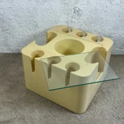 Table Bacco Artemide 60s, Sergio Mazza design - Vintage Plastic Age Mobile Bar Made in Italy